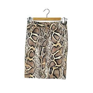 Zara | Snake Print Pencil Skirt